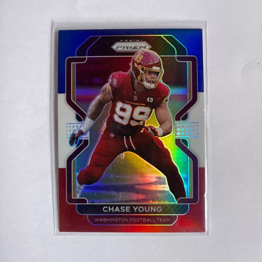 2021 Panini Prizm -Red, White and Blue  #213 Chase Young Washington Commanders
